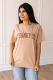 Thankful on Taupe Top: Taupe