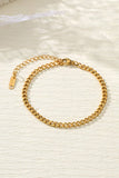 STAINLESS STEEL WATERPROOF TARNISH FREE BRACELET | 40B112: PAPERCLIP