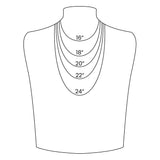 18K Gold Paperclip Chain Necklace: 14+02" / 4mm
