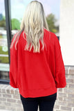 Fiery Red How Bout Them Dawgs Glitter Graphic Sweatshirt