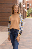 Enchanting Crochet Cozy Sweater: Tan / Small