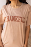 Thankful on Taupe Top: Taupe