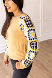 Enchanting Crochet Cozy Sweater: Tan / Small