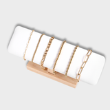 Stainless Steel Paperclip Chain Bracelet: Stainless / 7" Silver Color
