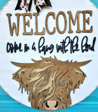 DIY Come in & Hang with the Herd Door Hanger