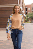 Enchanting Crochet Cozy Sweater: Tan / Small