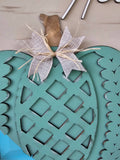 DIY Double Sweater Pumpkin Door Hanger