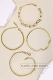 STAINLESS STEEL WATERPROOF TARNISH FREE BRACELET | 40B112: PAPERCLIP