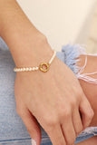 Beaded Pearl Bracelet & Charm Keeper: Kiska / Gold