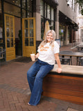 Pumpkin Spice on White Tee Shirt Blank: White