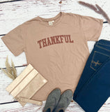 Thankful on Taupe Top: Taupe
