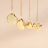 18K Gold PVD Stainless Steel Rose Heart Locket: Gold