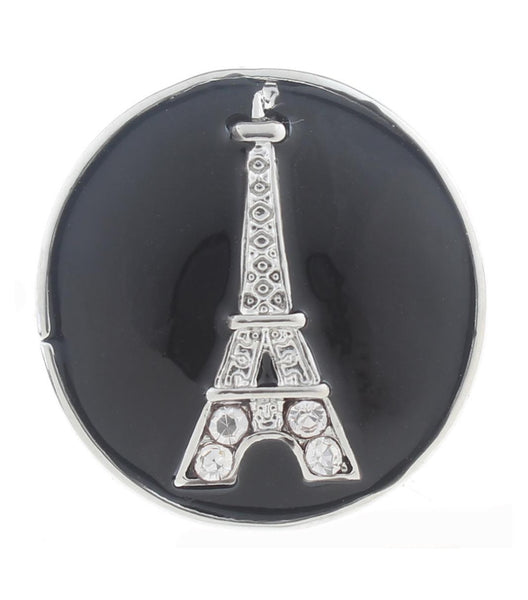Eiffel  Tower Ginger Snap Compatible Snap Charm 18mm