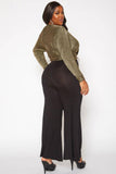 Bellatrix Women's Plus Size Active Flare Leggings: NAVY