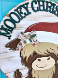 DIY Mooey Christmas Cow Door Hanger
