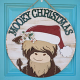 DIY Mooey Christmas Cow Door Hanger