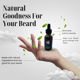 G.B.S Beard Natural Hair Growth Serum with Biotin 1 oz