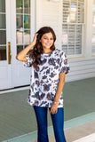 Mooving On Short Sleeves T-Shirt, Cow Print: Cowprint / Large