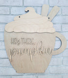 DIY Hey There Pumpkin Spice Door Hanger
