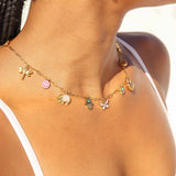 18K Gold PVD Stainless Steel Dragonfly Charm: Gold