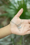 18K PVD Gold Carabiner "Dream" Paperclip Charm Necklace: Gold
