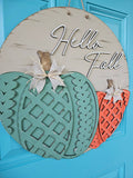 DIY Double Sweater Pumpkin Door Hanger
