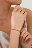 STAINLESS STEEL WATERPROOF TARNISH FREE BRACELET | 40B112: PAPERCLIP