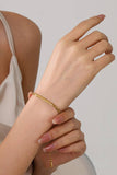 STAINLESS STEEL WATERPROOF TARNISH FREE BRACELET | 40B112: PAPERCLIP