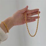 STAINLESS STEEL WATERPROOF TARNISH FREE BRACELET | 40B112: PAPERCLIP