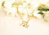 18K Gold PVD Classic Carabiner Charm Holder Clasp: Gold