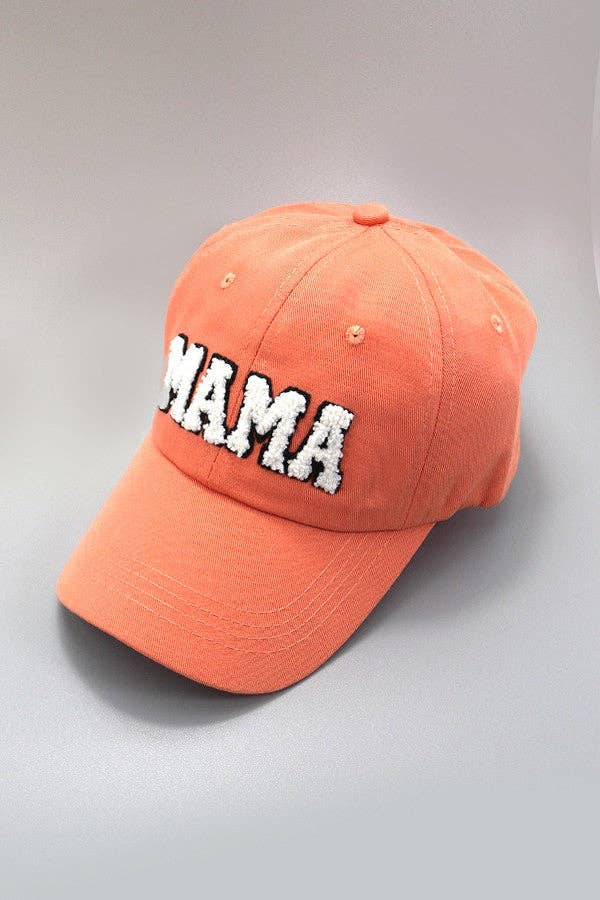 WASHED SHERPA MAMA BASEBALL CAP 40HW701: WASHED TERRCOTTA