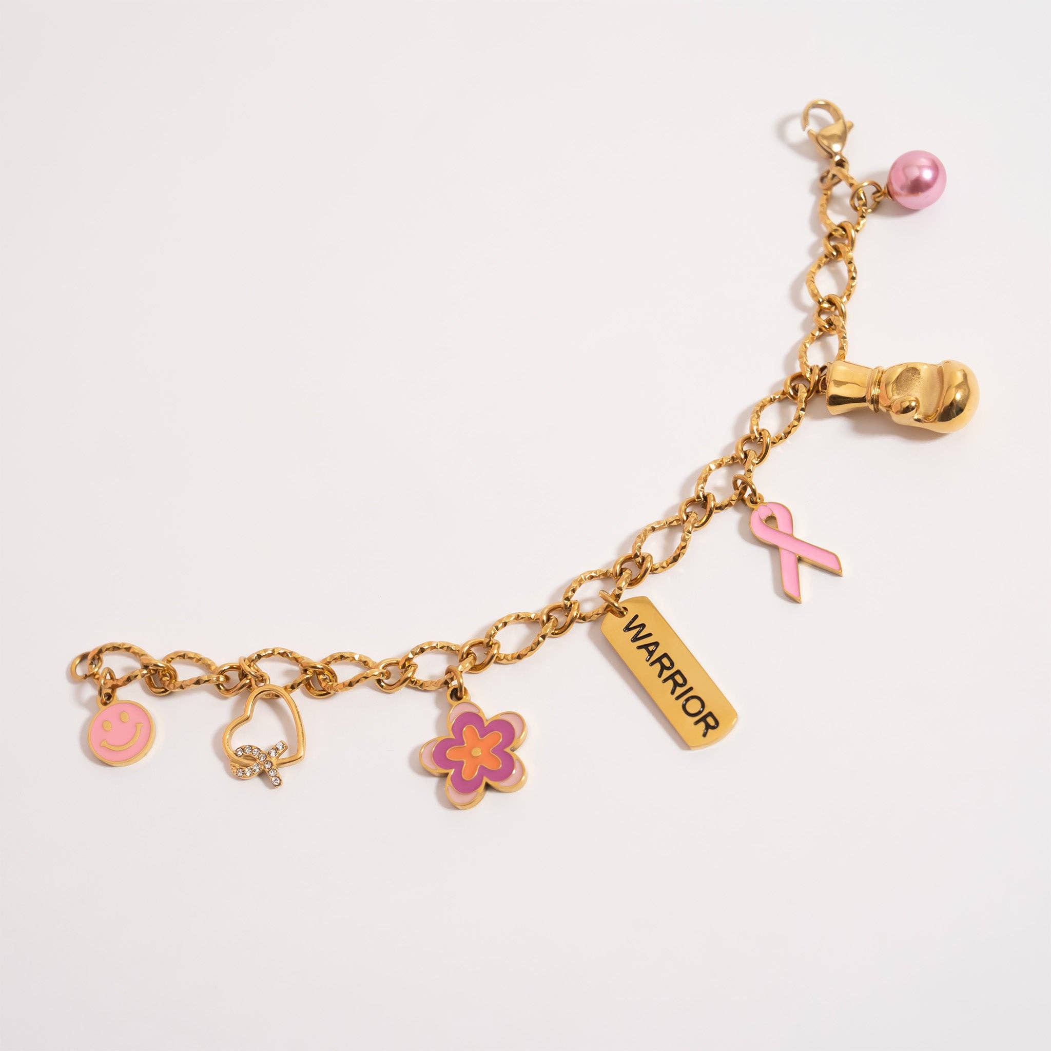 18K Gold PVD Stainless Steel "Warrior" Charm: Gold