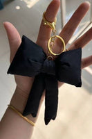 TRENDING PUFFY BOW RIBBON BAG CHARM KEYCHAIN | 40KC109: Pink