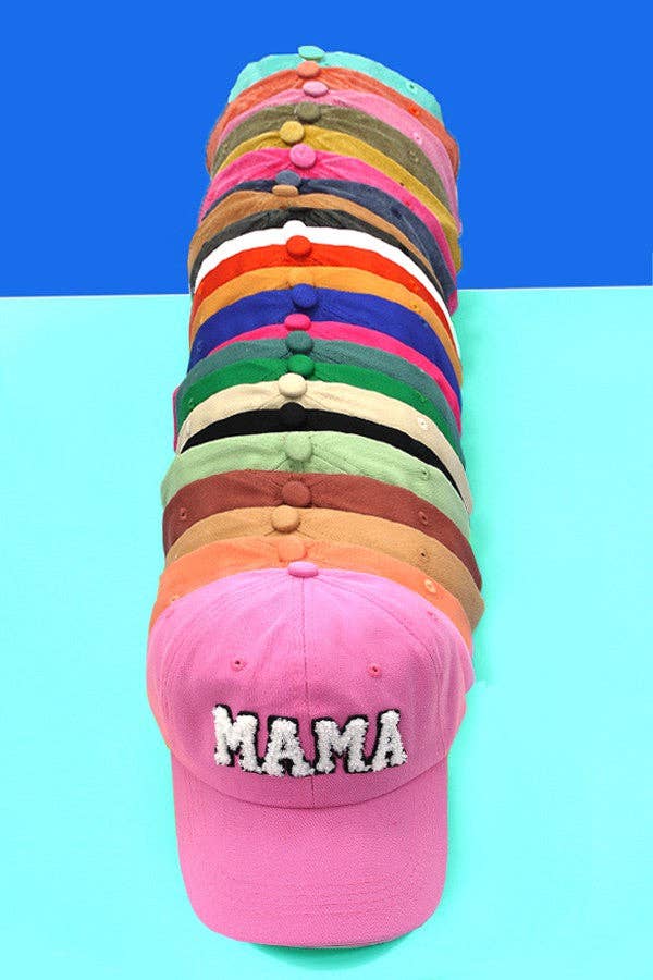 WASHED SHERPA MAMA BASEBALL CAP 40HW701: WASHED TERRCOTTA