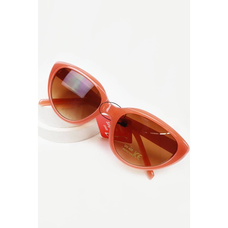 Retro Cat Eye Vintage Narrow Sunglasses: MIX COLOR / ONE(12)
