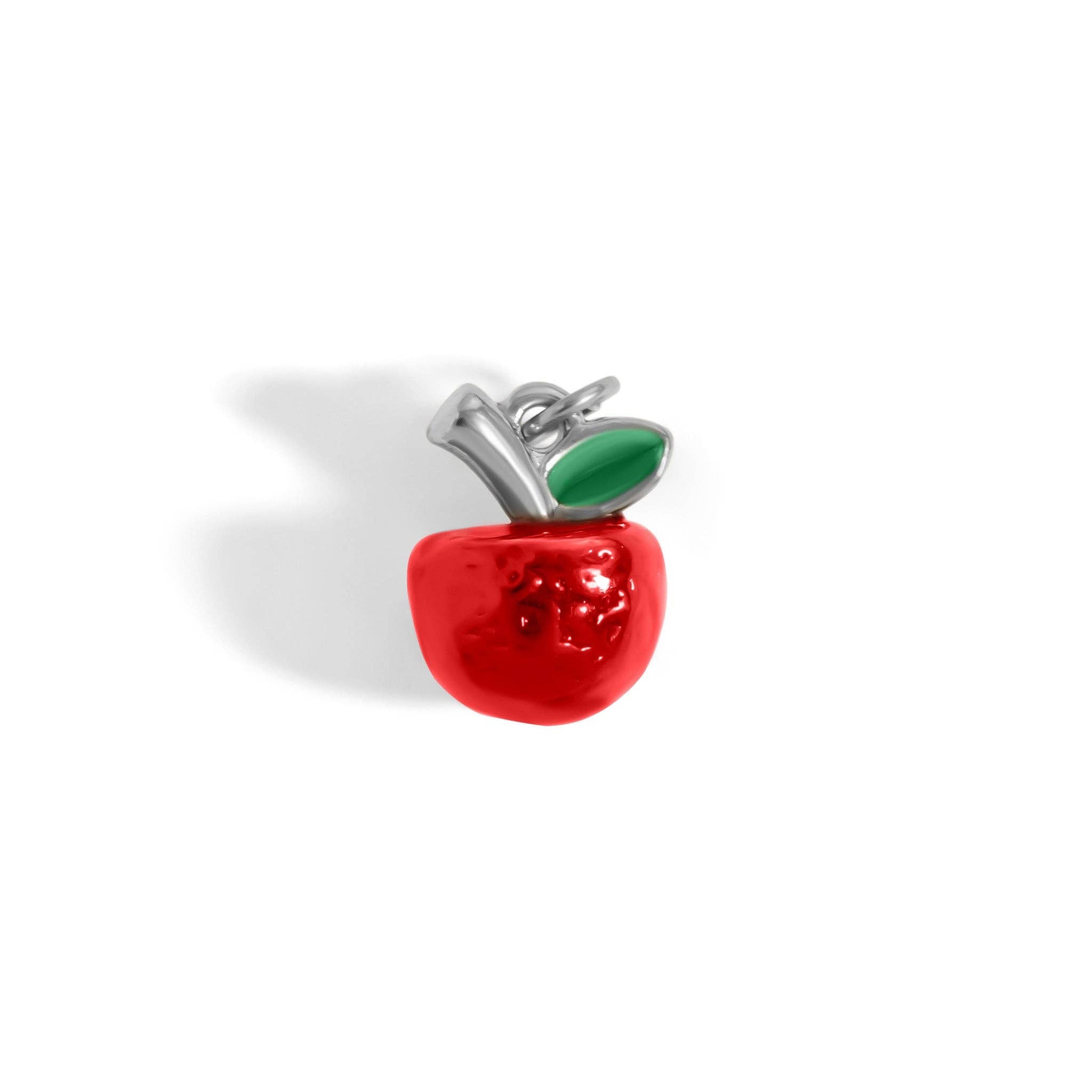 18K Gold Stainless Steel Apple Fruit Charm: Gold