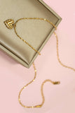 18K STAINLESS STEEL TARNISH FREE HRART NECKLACE | 80N1329: Gold