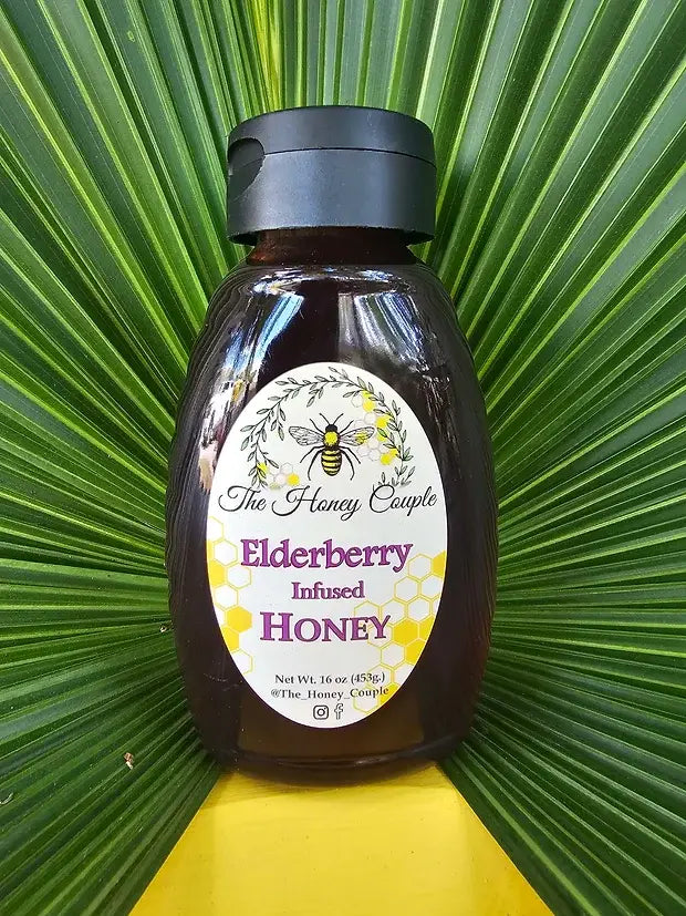Elderberry Infused Honey: 2oz
