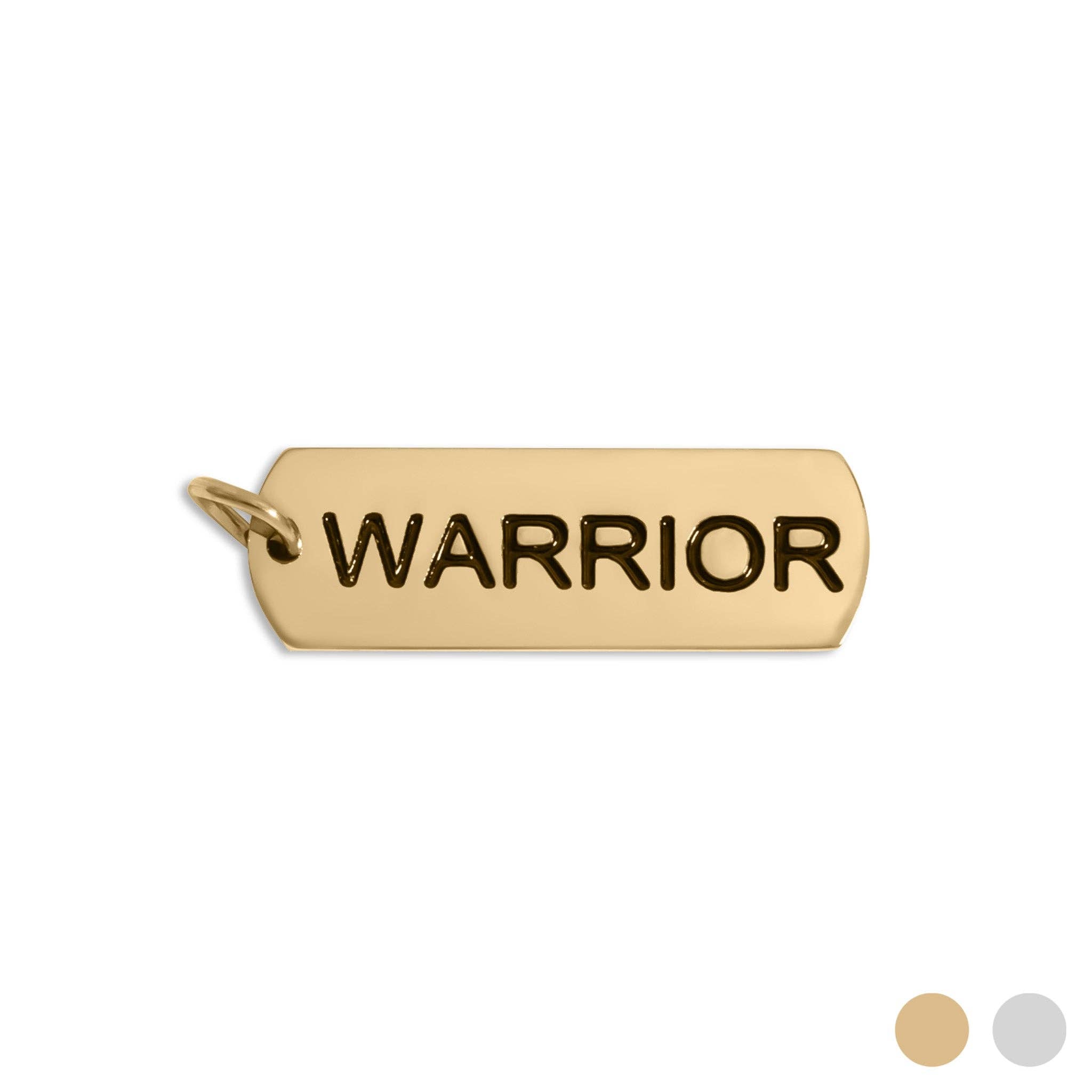 18K Gold PVD Stainless Steel "Warrior" Charm: Gold