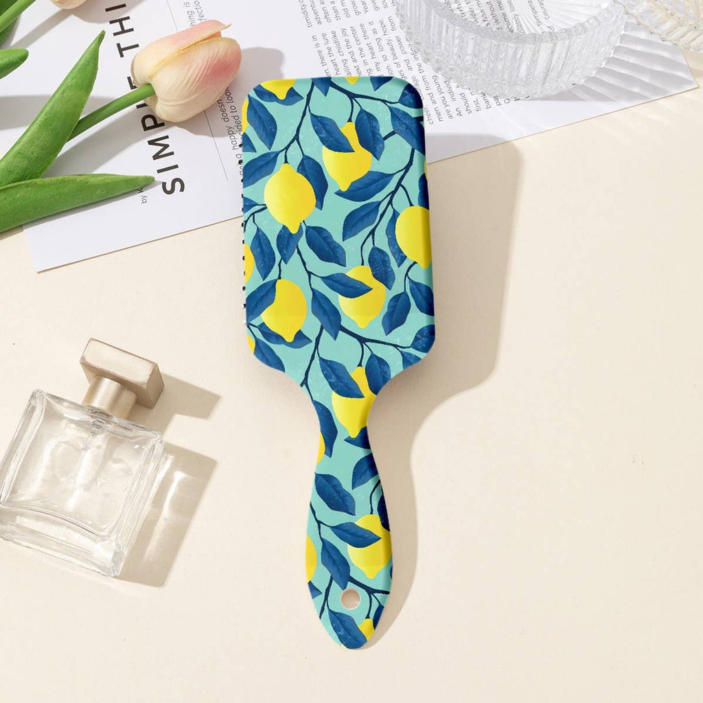 LARGE DETANGLE PADDLE HAIR BRUSH COMB | 40HC100: LEMON