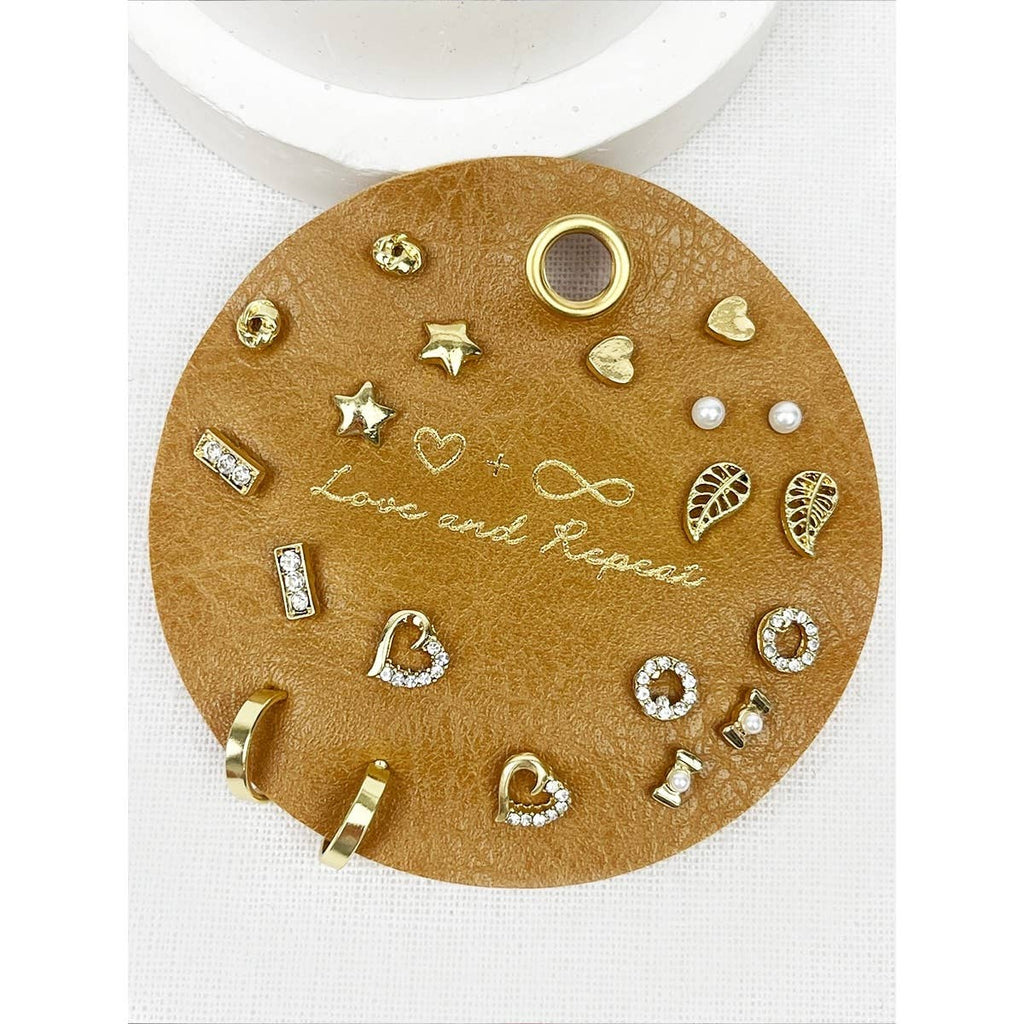 Sweetheart Everyday Earrings: GOLD / 10 Pairs