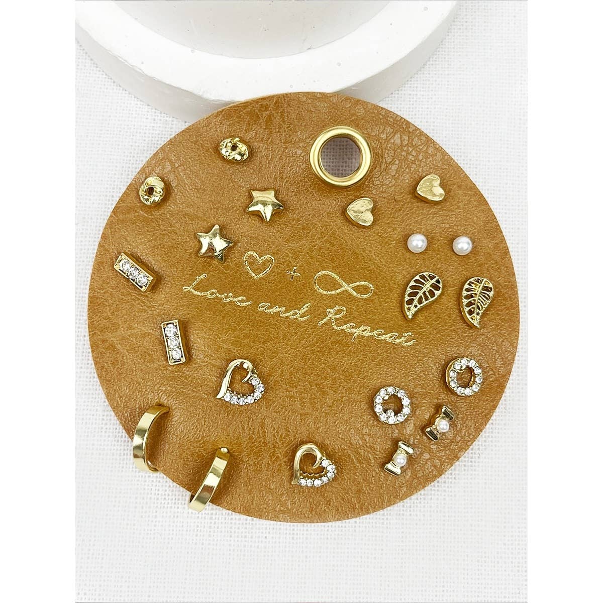 Sweetheart Everyday Earrings: GOLD / 10 Pairs