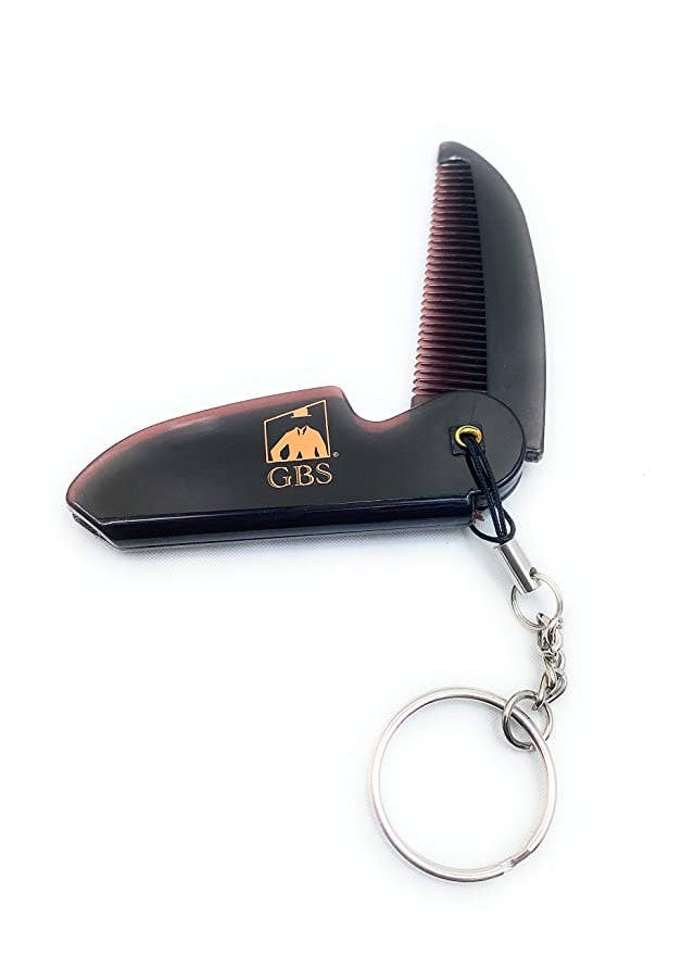 G.B.S Handmade Saw-cut Men's Beard Mustache Folding Comb