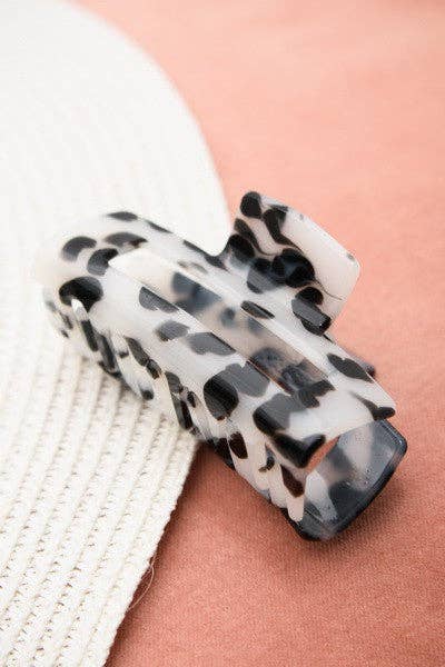 ALL ABOUT TORTOISE MARBLE HAIR CLAW CLIPS | 40H520: PEACH