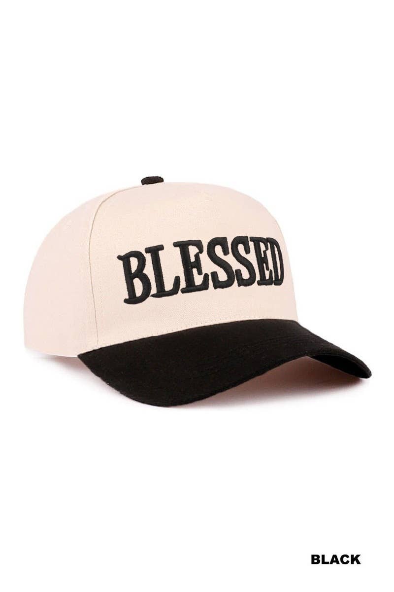 ,,.....Blessed Two Tone Cotton Cap: LEOPARD-192503 / OS