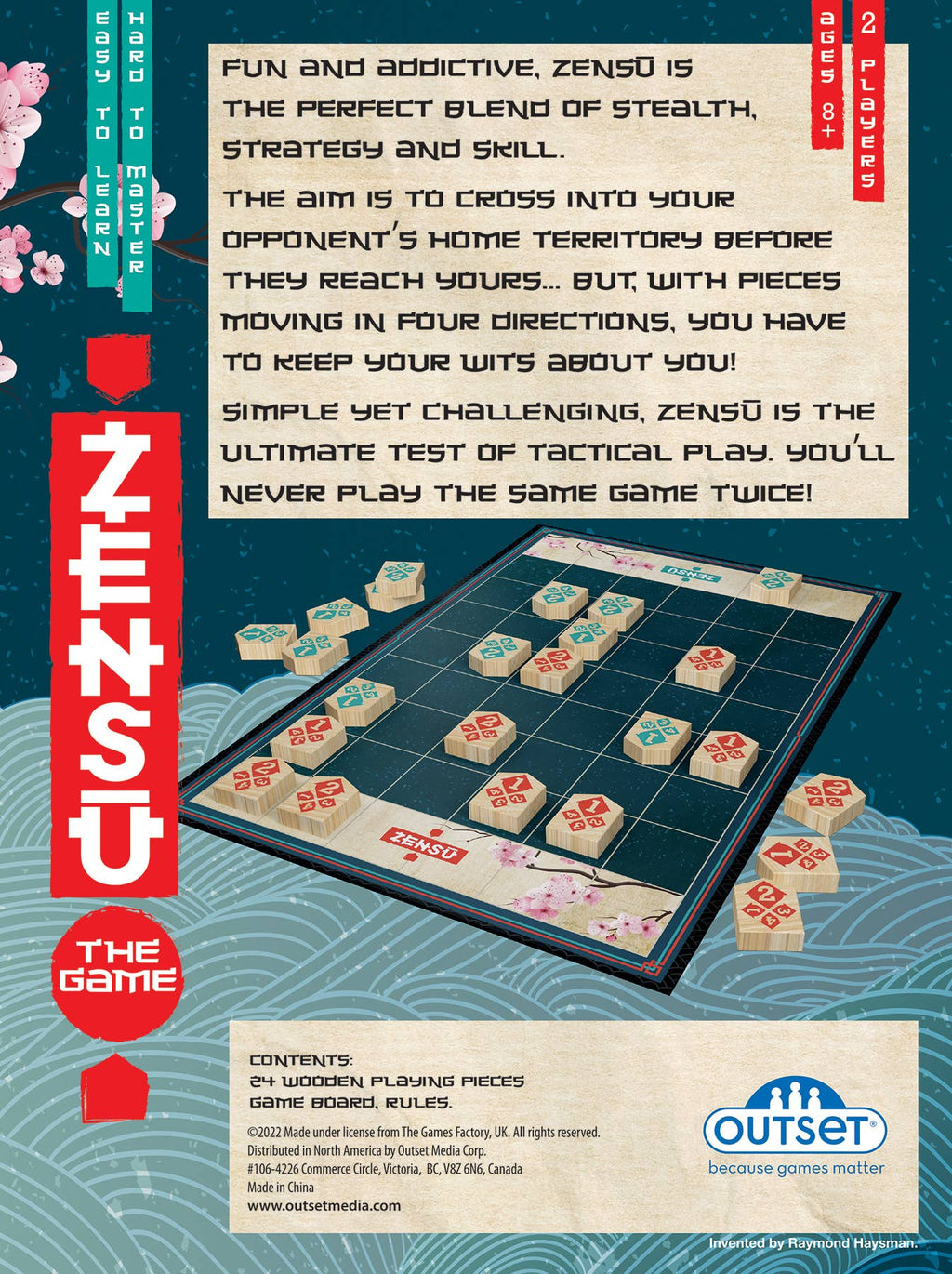Zensu ( Board Game) - A Game of Stealth, Strategy & Skill!