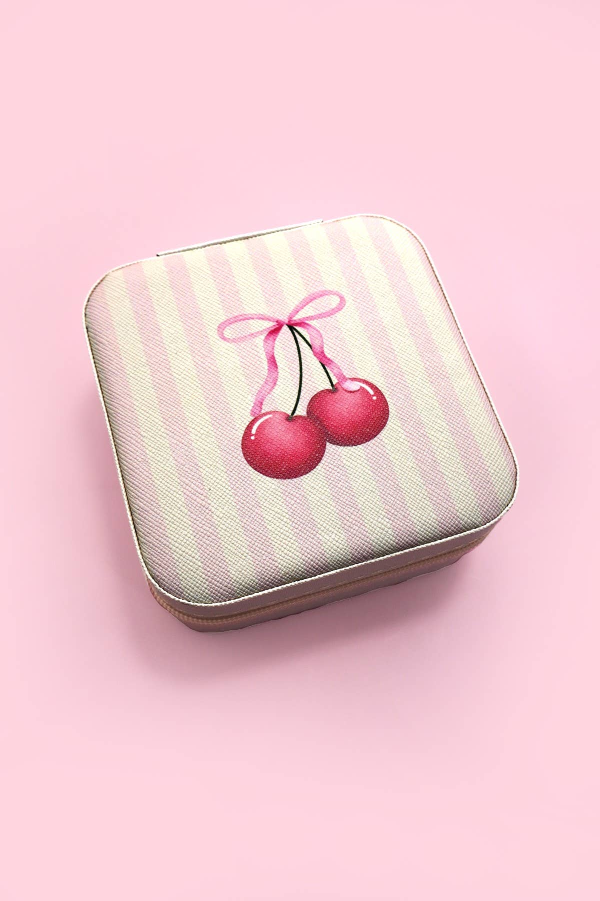 DESIGNED JEWELRY ORGANIZER TRAVEL BOX CASE | 40P566: CHERY OFF WHITE