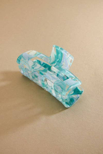 ALL ABOUT TORTOISE MARBLE HAIR CLAW CLIPS | 40H520: PEACH