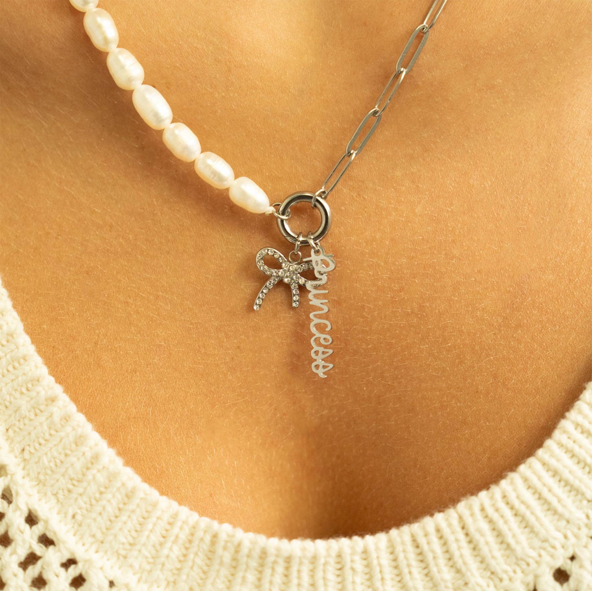 18K Gold PVD Stainless Steel Princess Charm: Gold