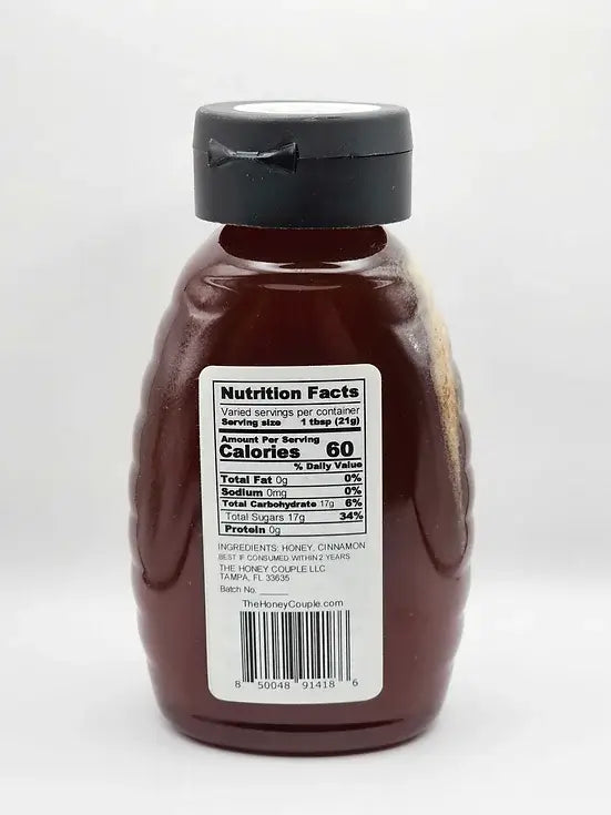 Cinnamon Infused Honey: 2oz